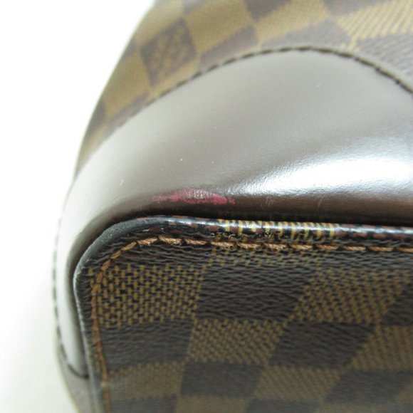 LOUIS VUITTON Hampstead MM Shoulder Tote Bag Damier Ebene Used - Picture 6 of 10